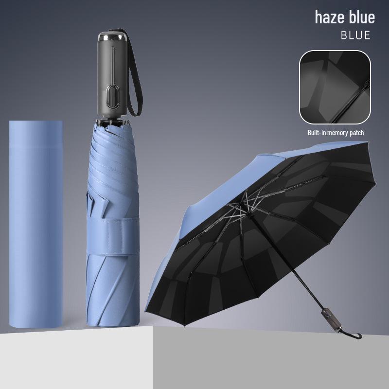 Large Memory Foldable Automatic Umbrella for All Weather