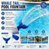 Mermaid Pool Showerhead 3/4 Inch Universal Pool Aerobic Fountain Fishtail Nozzle