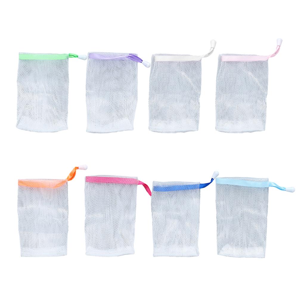 Duschgel-Seifenbeutel, Gesichtsnetz, Bad, Nylon, Gesichtshaut-Reinigungswerkzeug, Blasennetz, Körper, handgemachter Schaumbeutel für