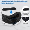 M019 6 IN 1 Face Pad Replacement For Meta/Oculus Quest 3VR Sweat-Proof PU Ice Silk Foam Face Cushion Nose Pad Lens Protector