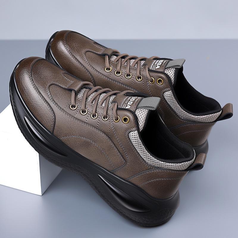Men's Trendy Casual Sports Leather Shoes - Autumn/Winter 2024 Fashion Collection