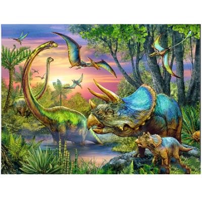 5D DIY Diamantmålning "Jurassic Dinosaur" Korsstygn Diamantbroderi Heminredning Gåvor