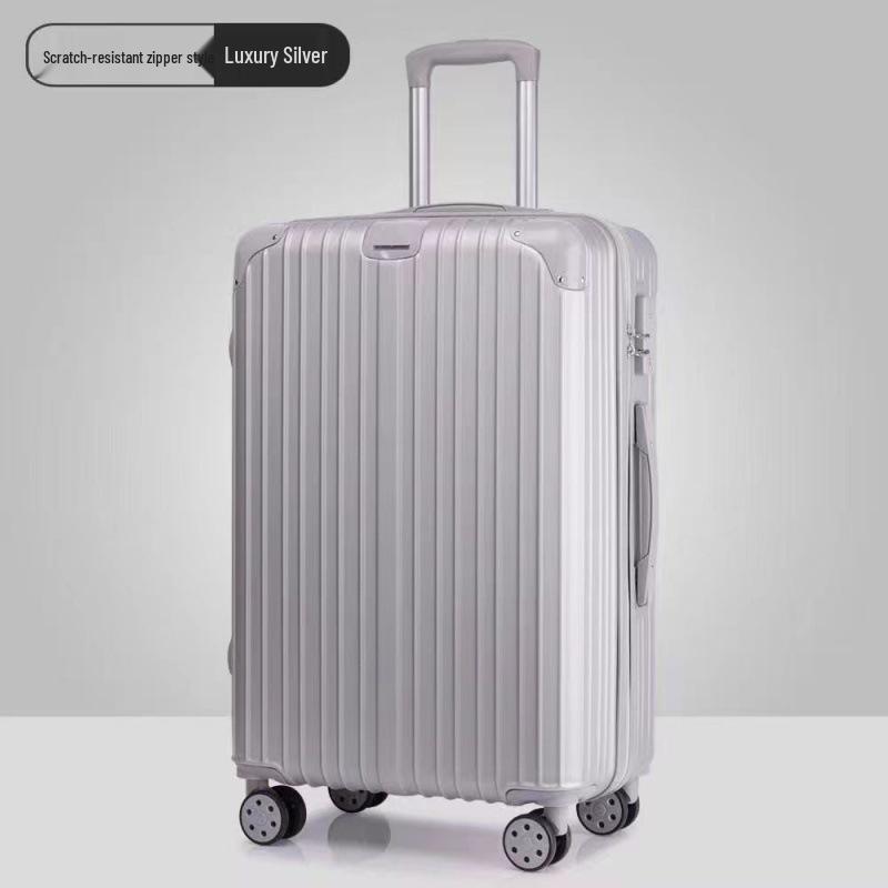 Unisex Fashion Suitcase with Combination Lock and Wheels - Cabin-Size Trolley Case for Students