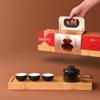 Zao Yi Tang Black Ceramic Tea Set