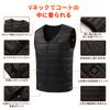 YORIYOI Electric Heated Vest with 16 Heating Front and Fast 3 Temperature Made with Japanese Cold Weather Electric Heated USB for Commuting and