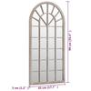 Mirror Sand Colored 90x45 Cm Iron for Indoor Use