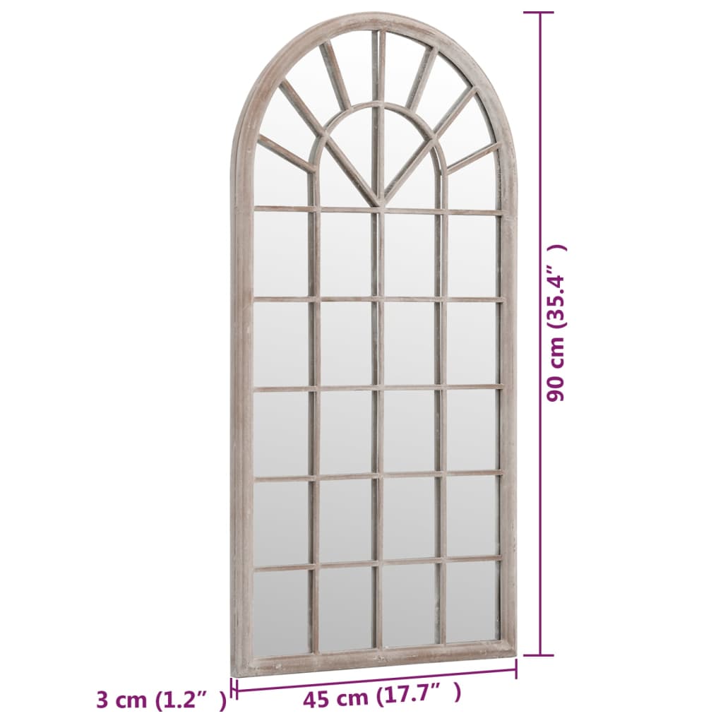 Mirror Sand Colored 90x45 Cm Iron for Indoor Use