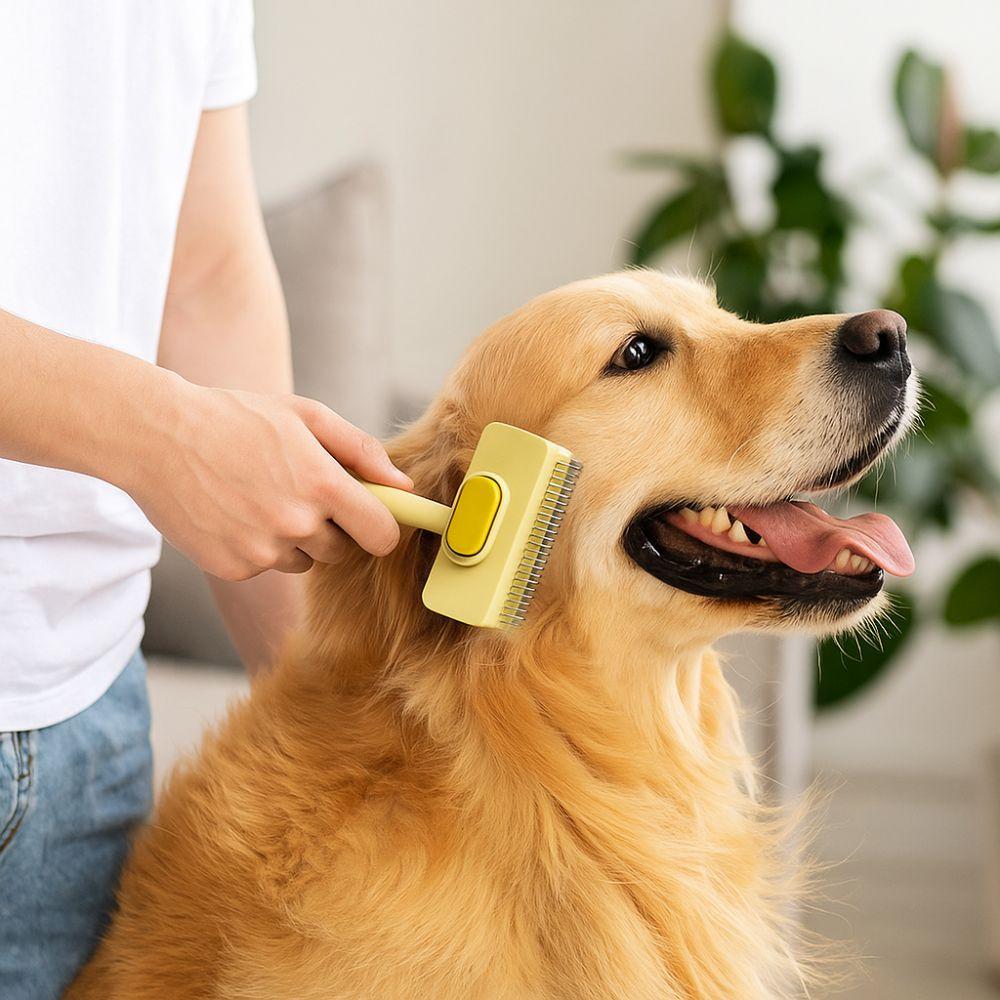 Stainless Steel Pet Grooming Brush Double Sided Cat Hair Remover Deshedding Brush  Long Haired Cats