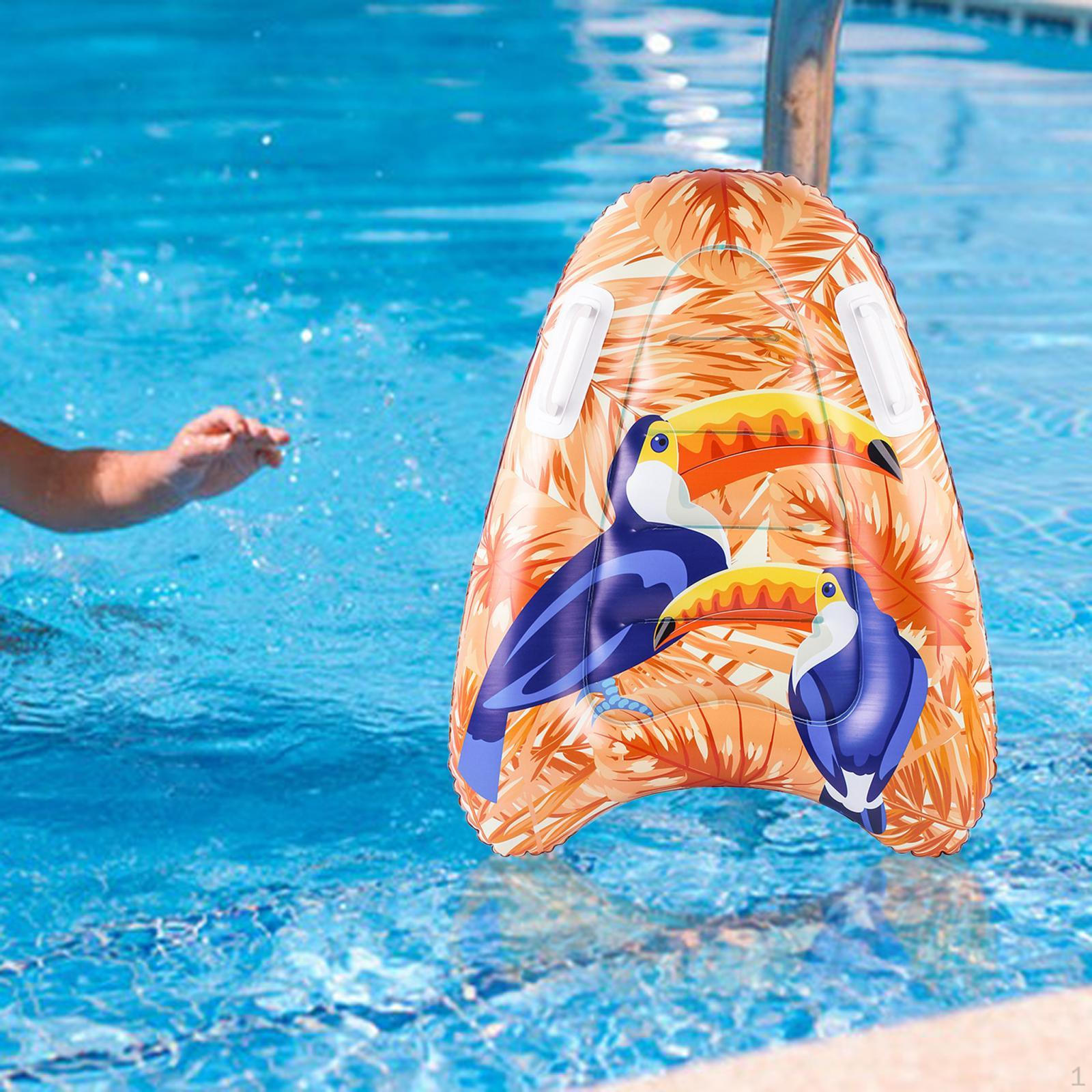 

Надувная доска для тела, портативная доска для плавания, бассейн для занятий водными видами спорта оранжевый