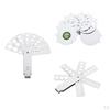Metal Diamond Gem Measuring Fan 6-8