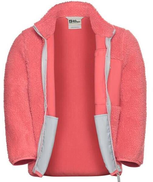 Jacket Jack Wolfskin Ice Curl Jacket Kids Fleecejacke Kinder Red Sunset Coral (1609162)