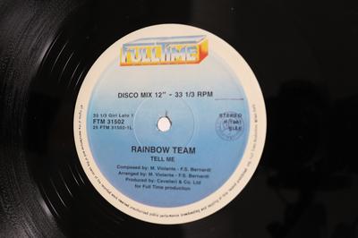 12inch Record RAINBOW TEAM  Tell Me  You Are Beautiful FTM31502 FULL TIME 1981 Italy SoulFunk Used