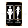 Girlfriend Metal Sign Vintage Custom Classic Designing Wall Decor Tin Sign Poster
