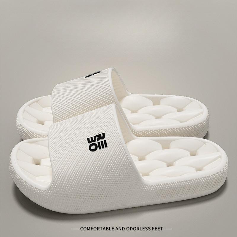Unisex's Slipper Summer Bathroom Shower Slipper for Couples, Lightweight Comfortable Simple Style Breathable Home Slipper