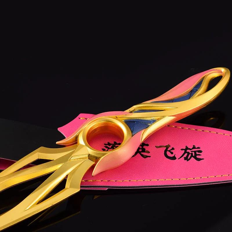 21cm Valorant Weapon Mystbloom Kunai ninja Melee Weapon Model Metal Activity Samurai Sword Accessories Ornaments Gifts Playthings designed for Boys
