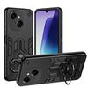 KEYSION Shockproof Armor Case for TECNO Spark Go 1 1S Go 2025 Soft Silicone+PC Metal Ring Stand Phone Cover for TECNO Pop 9 4G