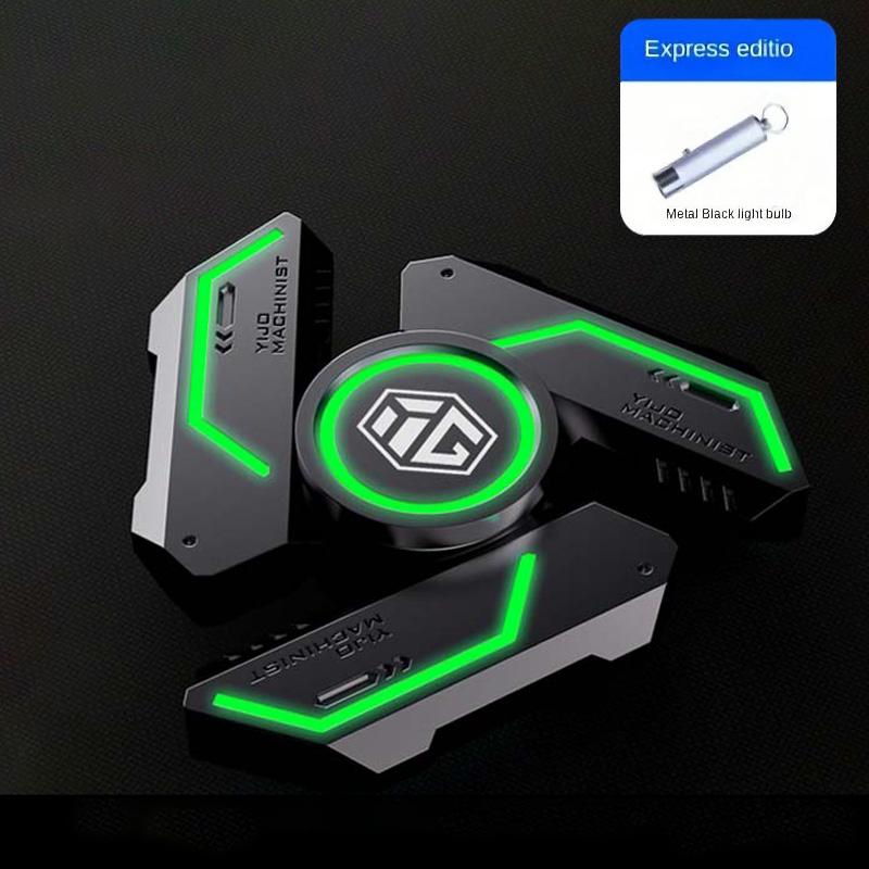 

Boys Fidget Spinners Metal Luminous Edc Finger Toys Stress Relief Pressure Reduction Relieving Stress Stress-Re