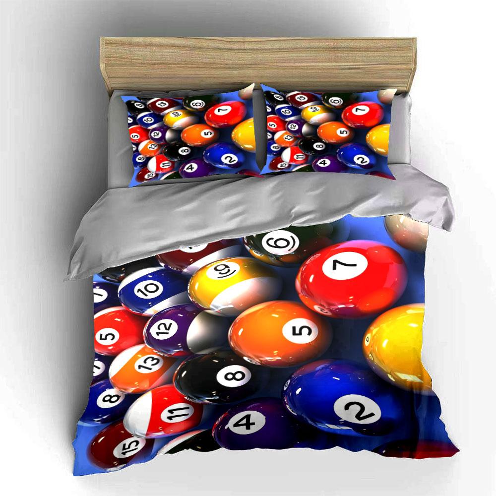 Pool Table Accessories Set Multiple Sizes Kid'S And Adults' Bedroom Exquisite 3Pc Bedding Set, Gift