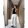 2026 Spring/Autumn Plus Size Women's American Hot Girl Cargo Pants - Casual, Loose, Versatile Wide-Leg Style