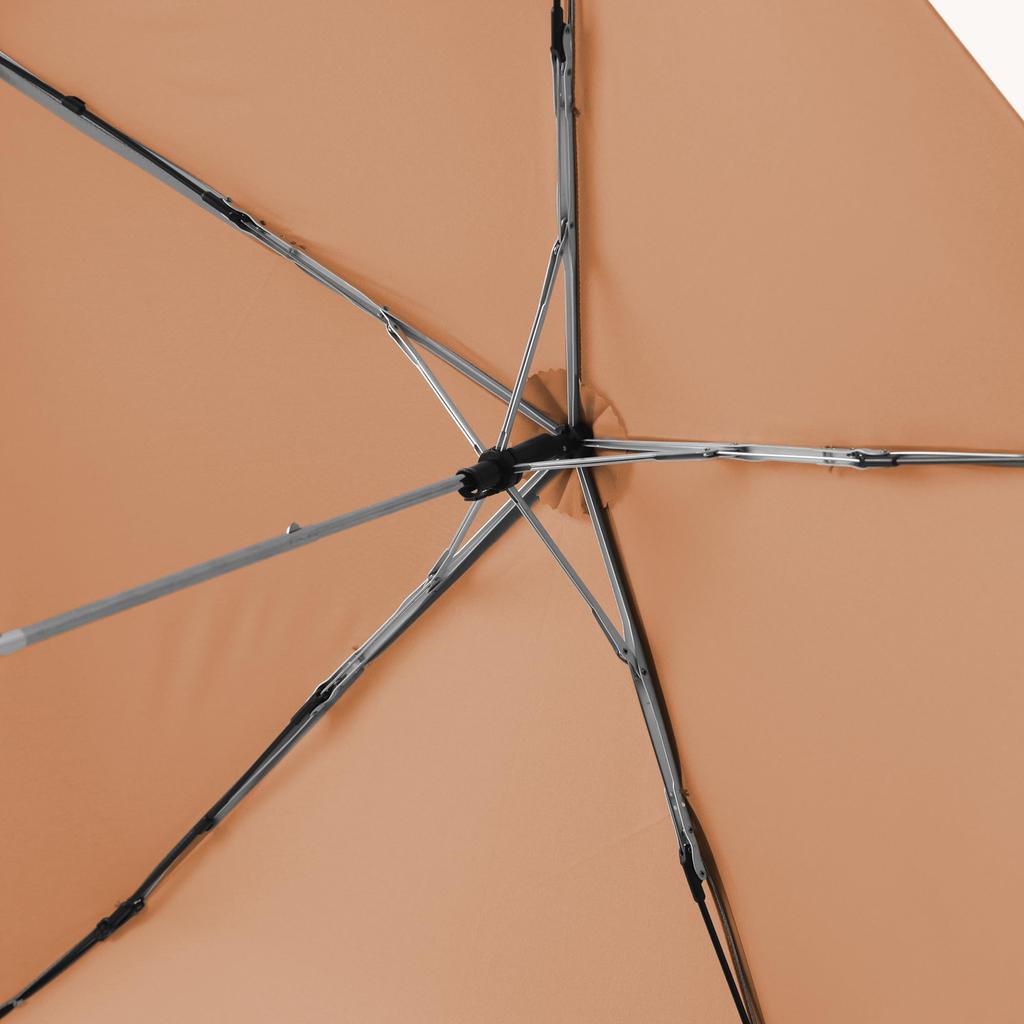 MUJI Lightweight Folding Umbrella for Sun and Unisex Light 50cm Rain, Adult, DEA03A6S, Orange,