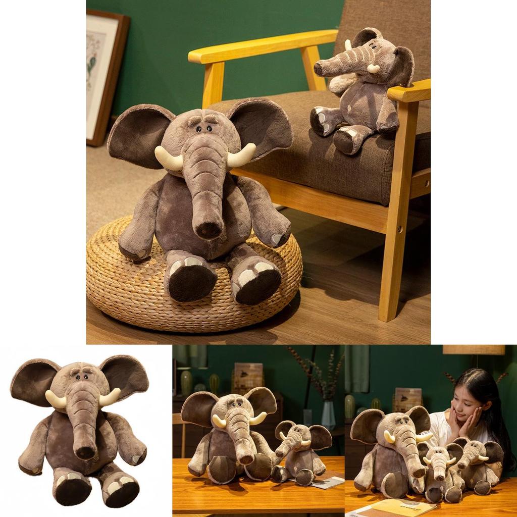Plush Elephant Toy For Kids Soft Animal Doll Gift For Children And Toddlers