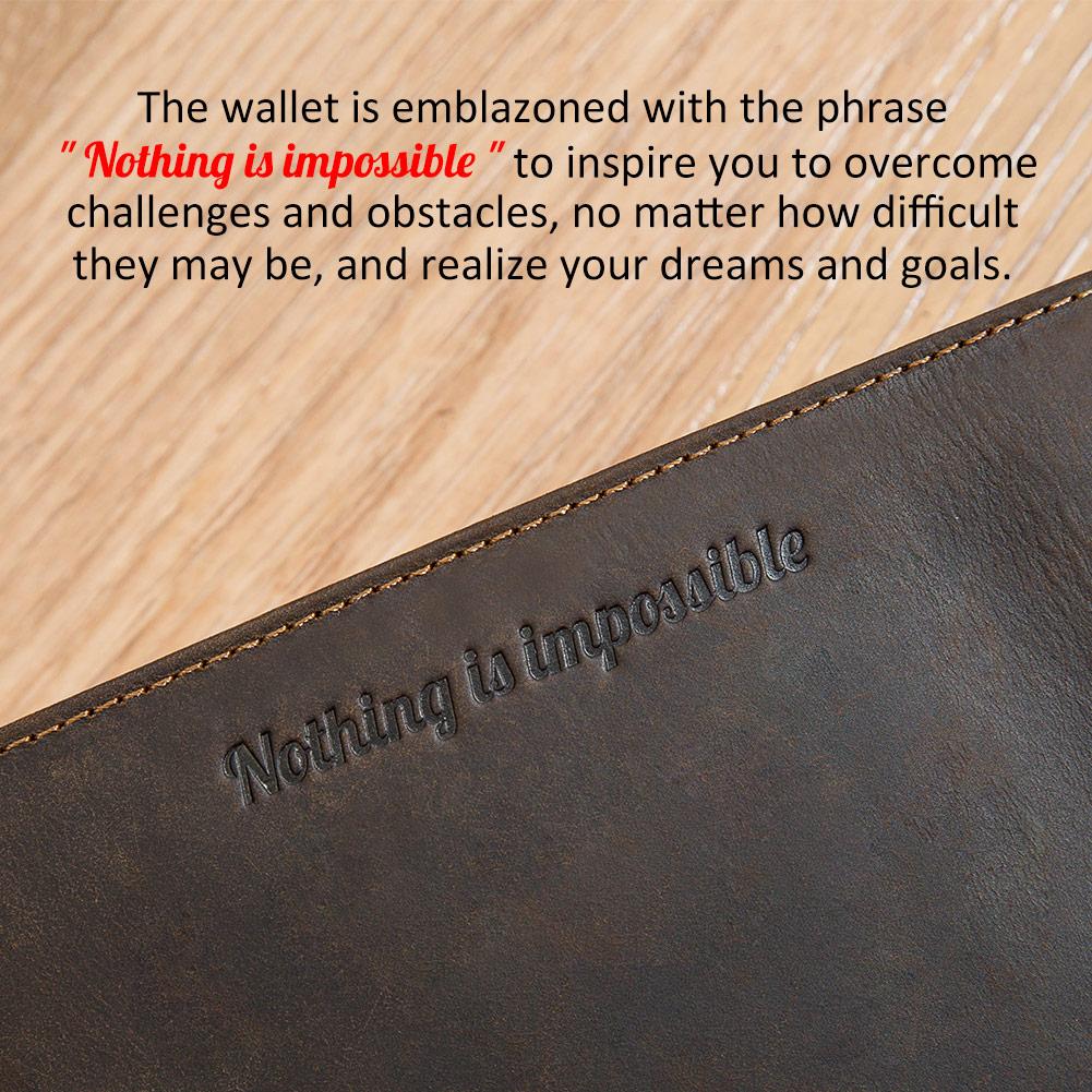 Humerpaul Leather Passport Bag  Large-capacity Multi-shot Function Coin Purse