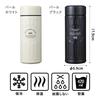 QAHWA Coffee Bottle, 420ml, Pearl White, Direct Drinking, Vacuum Insulated, Dual-Layered Construction, Teflon-Coated Interior, Enjoy the Taste and Aro