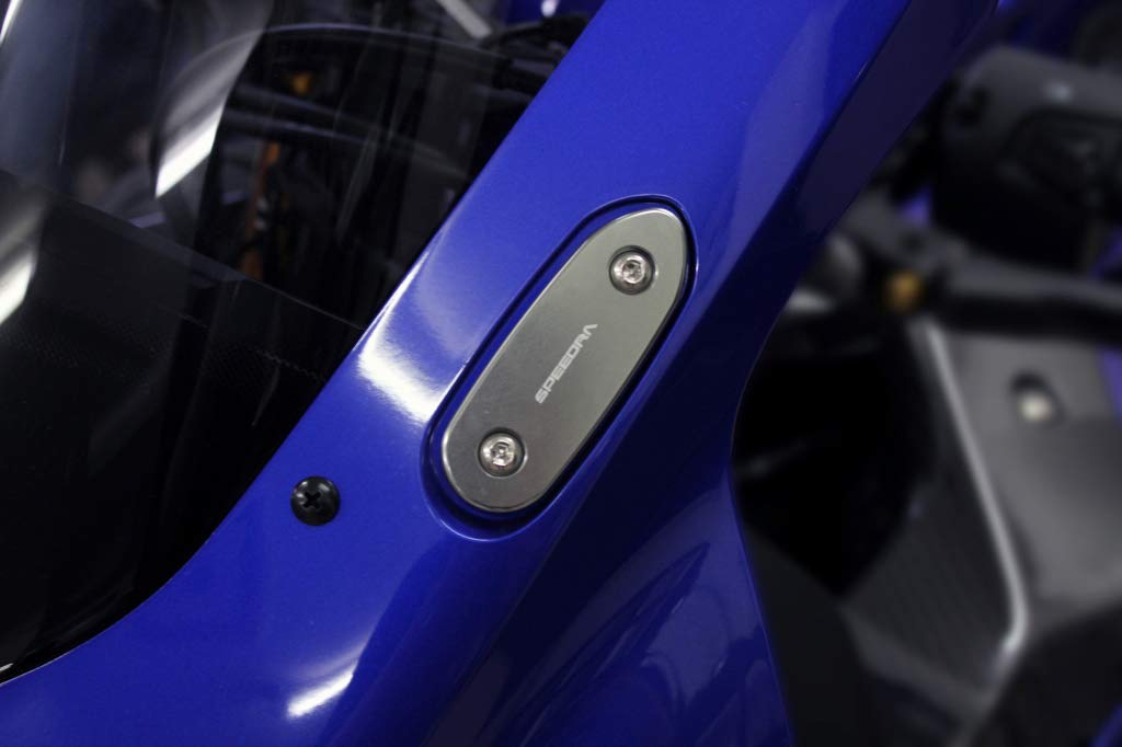 SSK Mirror Hole Cover Color: Red YAMAHA YZF-R25/YZF-R3 2019