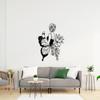Butterfly Woman Metal Wall Art Floral Decor Line