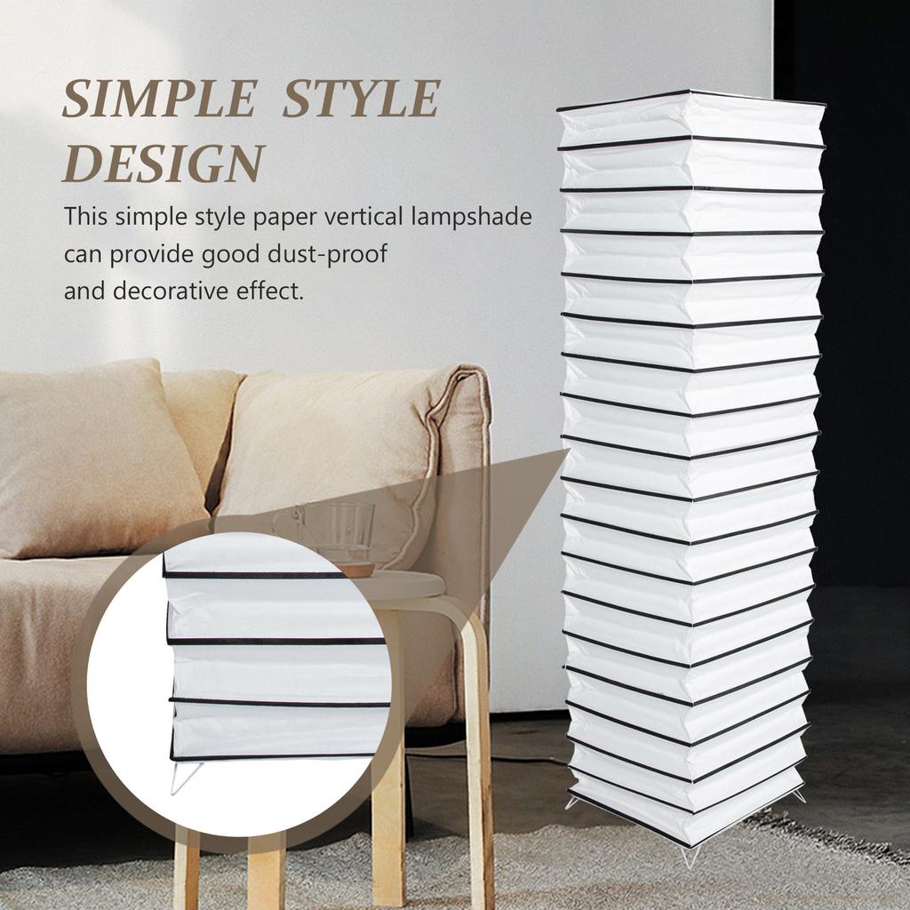 Paper Floor Lampshade Cover For Indoor Home Nordic Modern Lamp Shade Dust-Proof Decorative Floor Light