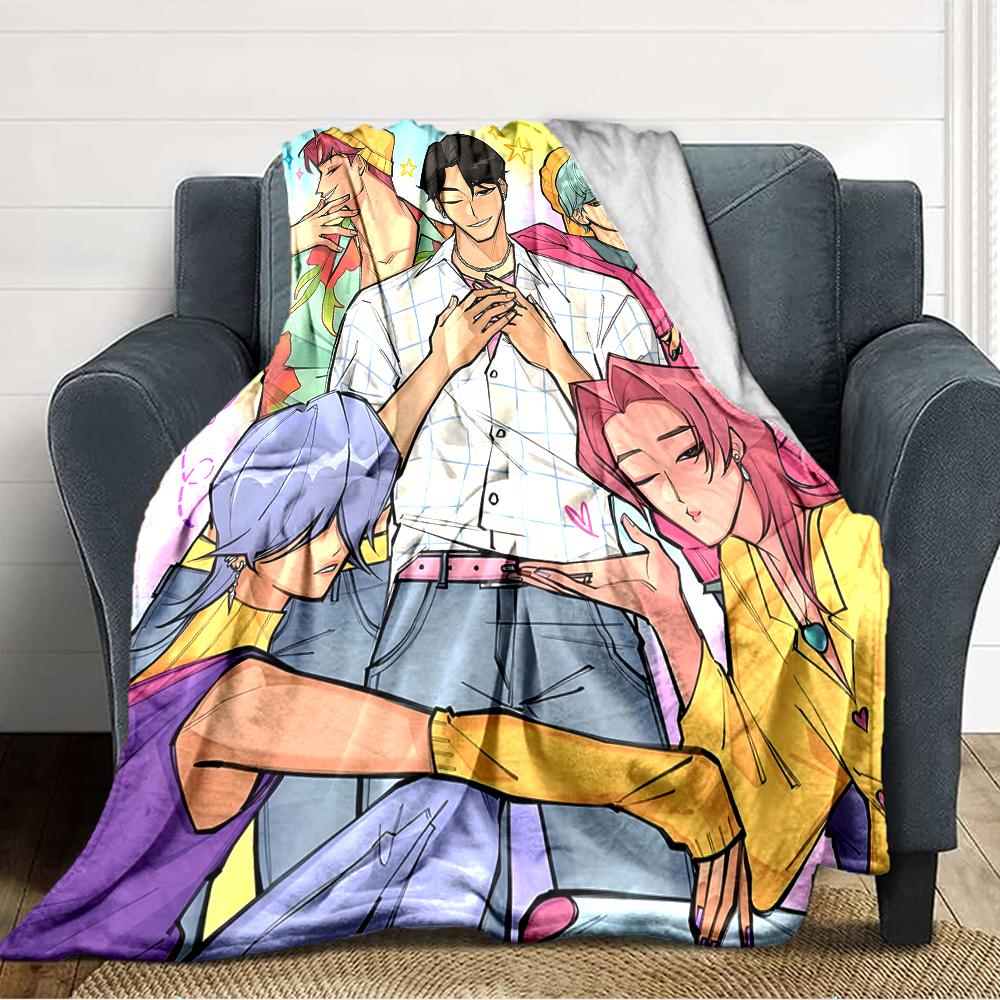 1 pezzo KPop Demon Hunters SAJA BOYS1 Coperta, Regalo, per Uomini e Donne, Coperta Morbida, Ottima per Divano Letto Divano Viaggio, Coperta Leggera in Flanella