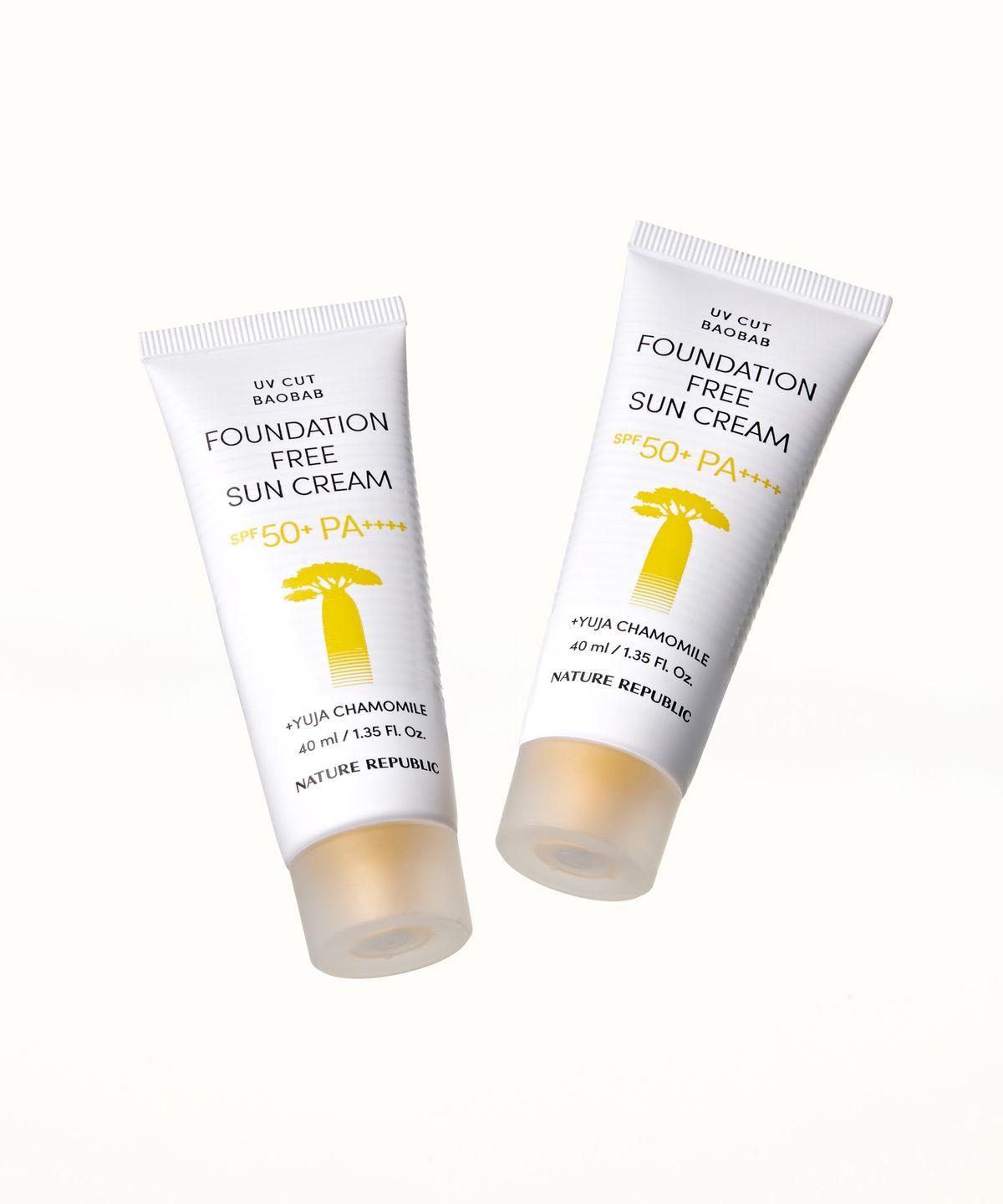 [2 Pack] UV Cut Baobab Foundation-Free Sunscreen SPF50+ PA++++
