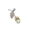 Green Amethyst Gemstone Pendant 925 Stamped Silver Handmade Women's Jewelry PP-55-10