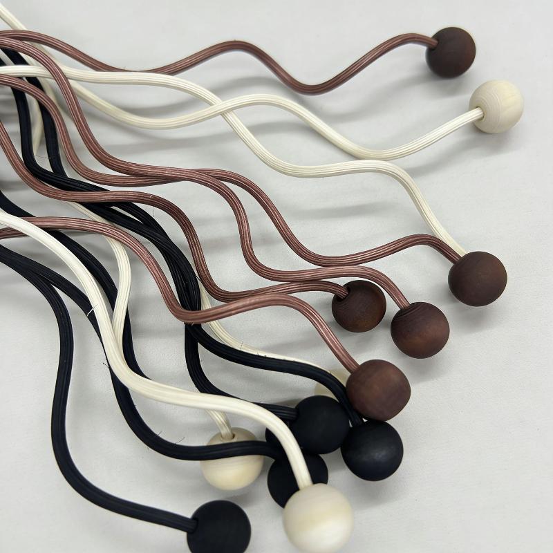 Wooden Bead Wave Shaped Rattan Reed Diffuser Sticks Replacement Refill For Home Fragrance Aromatherapy Office Home Decor