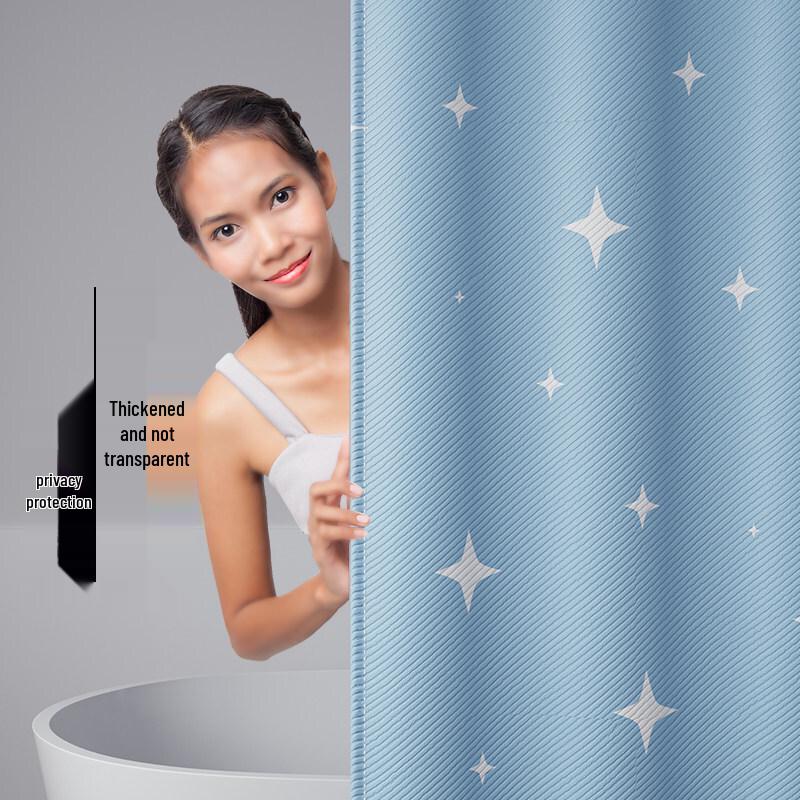 LIEI Bathroom Shower Curtain Set