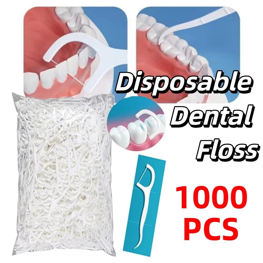 1000 Piezas Limpieza Dental Hilo Dental Palillos Hilo Dental Palillo Ultra Fino Palillo Dental Hilo Dental Palillo Higiene Diaria
