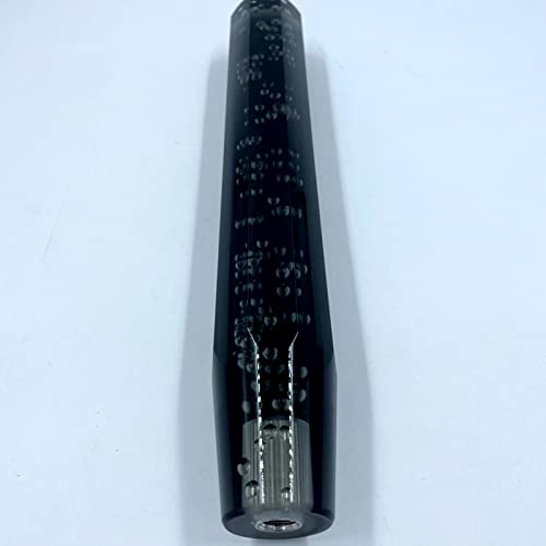 [SCGEHA] Universal Crystal Shift Knob, Octagonal, with Bubble Fill, Adapter Included, 3 Colors, 30cm (Black)