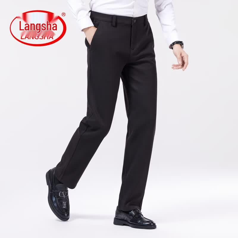 LangSha Men s 2026 Summer Thin Straight Business Casual Pants 36