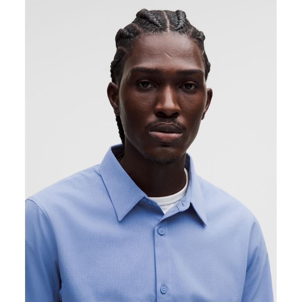 Lululemon Airing Easy Long Sleeve Shirt Prep Blue