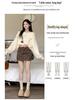 Autumn/Winter Leopard Print A-line High Waist Midi Skirt - Grey/Coffee