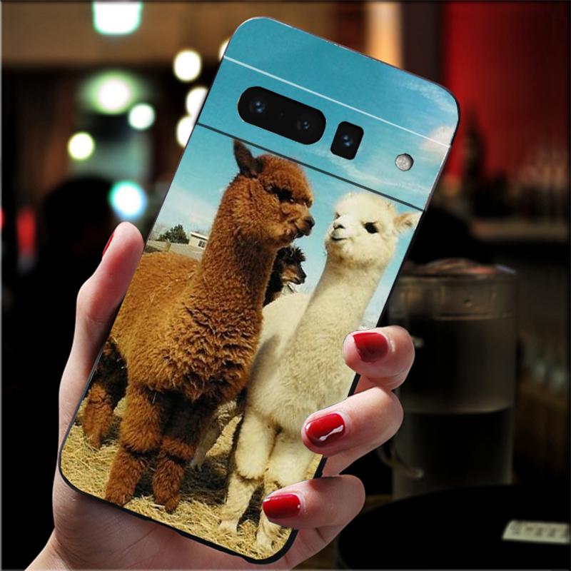 Lama Alpacas Animal Phone Case For Google Pixel 10 Pro 9 Pro XL 9A 8 7 6 Pro Pixel 8A 7A 6A Pixel 8 7 6 5