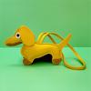 Dachshund Pendant Leather Bag Charm - Cute Cartoon Ornament
