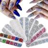 Glitter Finish Resin Rhinestone Kit DIY Decoration Flatback Gems Jelly Rhinestones  for Nail Art