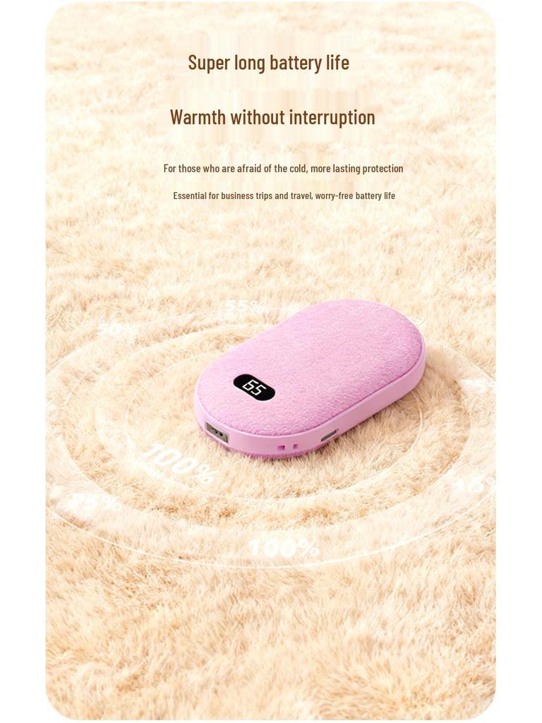 Scaldamani Magnetico Peluche Ricaricabile USB 2025 con Display Digitale