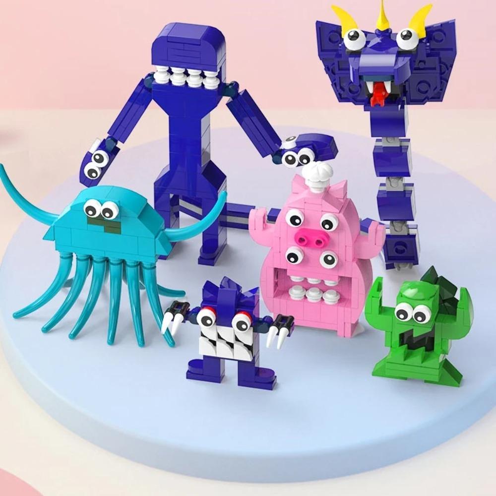 MOC Monster Garden Banban Building Blocks Set Creature Imaginative Assembly Cartoon Bricks, Collectible For Xmas Gift