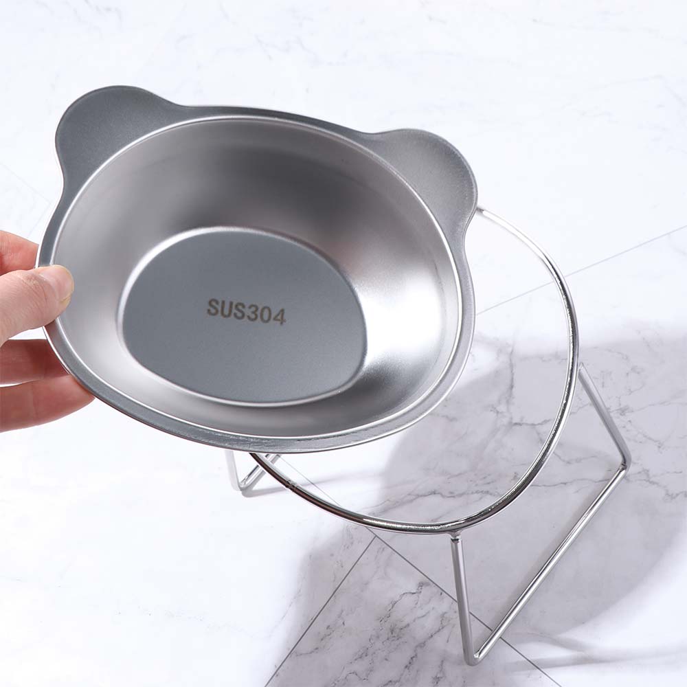 Anti Overturning Elevated Cat Food Bowl Cervical Protection High Foot Dog Feeder  Water Bowl