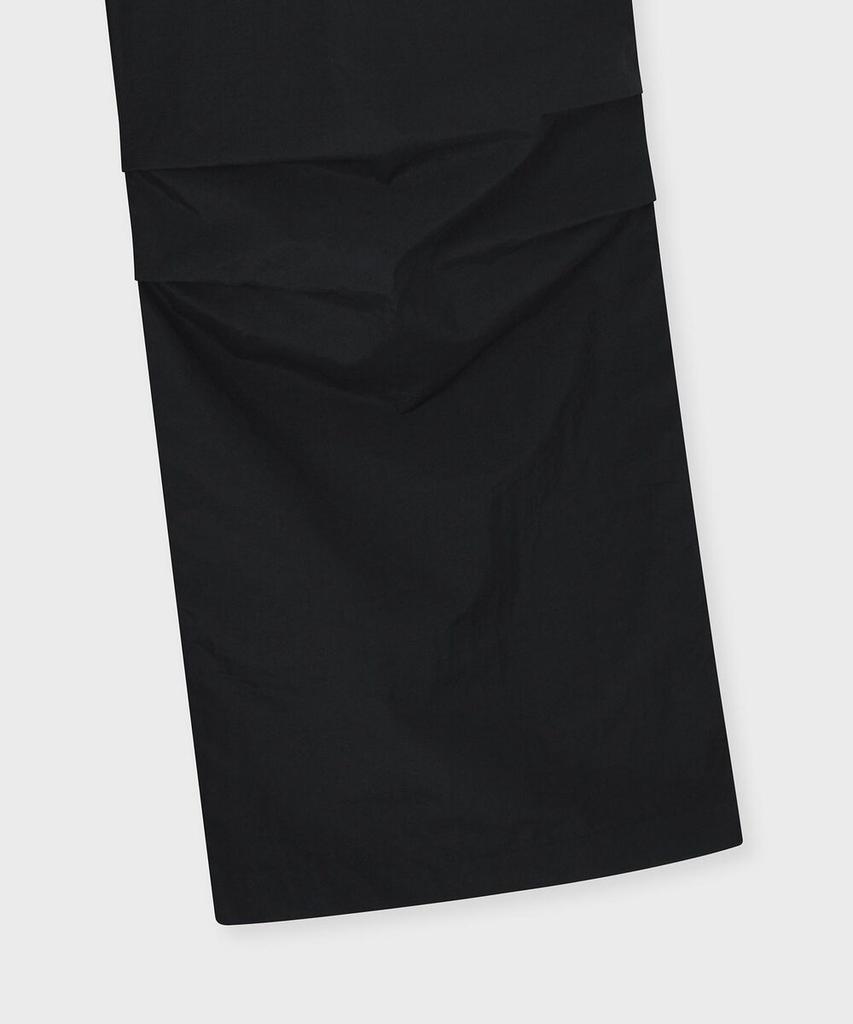 FALLETT Synthetic Fiber Parachute Pants Black