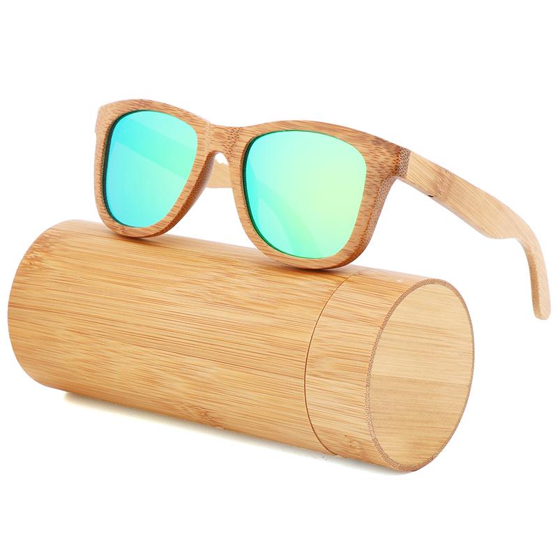 Okulary przeciwsłoneczne z bambusa i drewna karbonizowanego dla mężczyzn i kobiet - Moda 2023 Okulary rowerowe