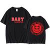 T-shirt con Stampa Baby Lasagna Cantante Cotone Uomo Donna Maglietta Casual Gattino Miao Miao Per Favore Miao Grafica Posteriore T-shirt Camisas