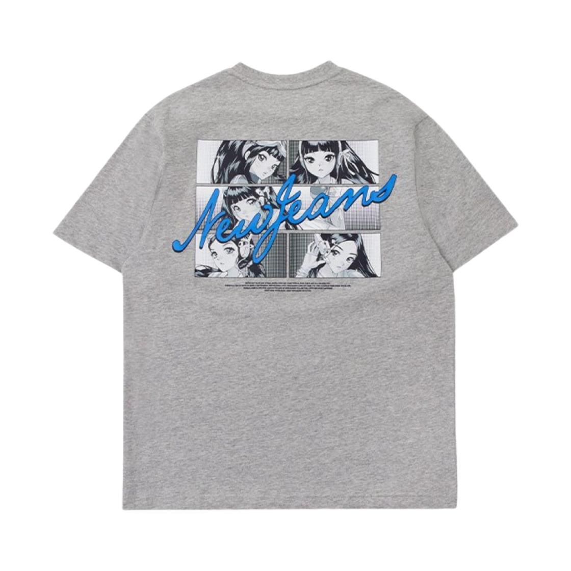 NewJeans Get Up Short Sleeve T-Shirt Melange ONE SIZE